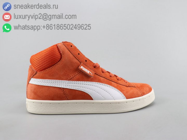 Puma 1948 MID Suede Unisex Skate Shoes Orange Size 36-44
